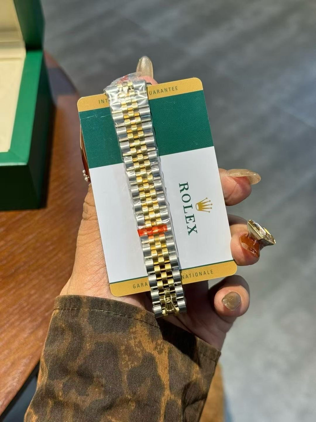 Rolex Gold Dial Two-Tone Watch — front