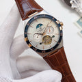 Patek Philippe Brown Leather Strap Watch — hero