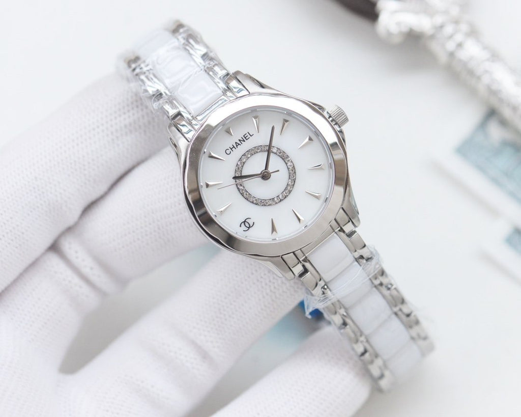 Chanel Silver White Dial Bracelet Watch — hero